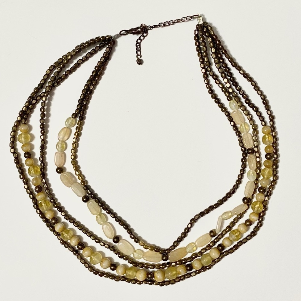 ✨2/$20 🌞 Gold Beaded Statement Necklace